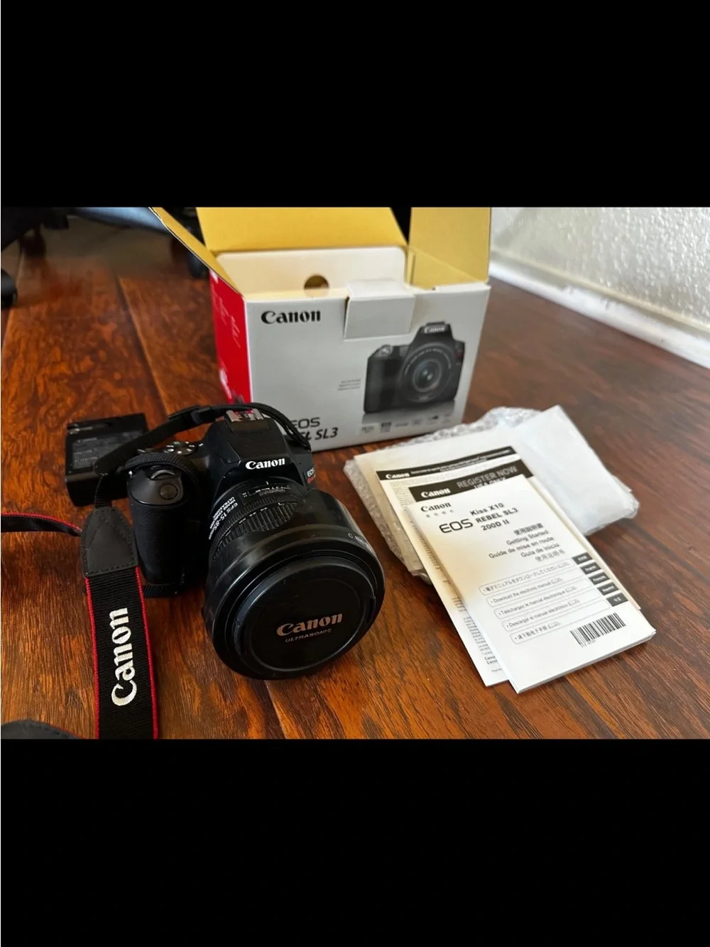 Canon EOS Rebel SL3 DSLR Camera - Black with 15-85 lens